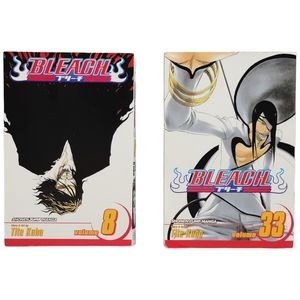 Bleach 7"4-F Tite Kubo Vol 8 & 33 Shonen Jump English Manga - Viz Media